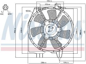 Nissens 85275 - Ventilátor motora -