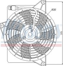 Nissens 85371 - Ventilátor motora -