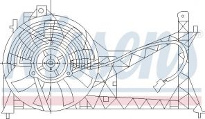 Nissens 85445 - Ventilátor motora