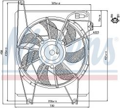 Nissens 85623 - Ventilátor motora