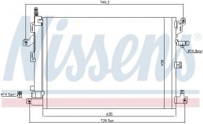 Nissens 940089 - Kondenzátor -