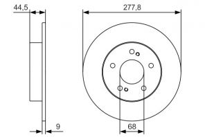 Bosch 0 986 479 T86 - Brzdový kotúč -