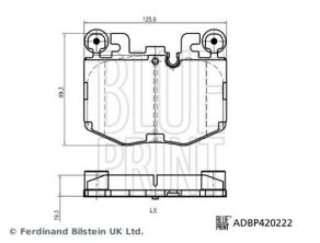 Blue Print ADBP420222 - Brzdové platničky -