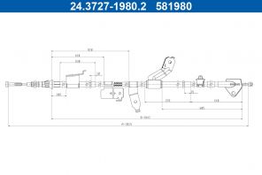 ATE 24.3727-1980.2 - Brzdové lano -