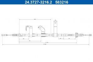 ATE 24.3727-3216.2 - Brzdové lano -