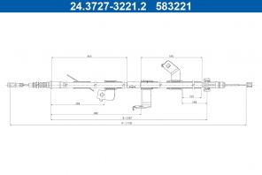 ATE 24.3727-3221.2 - Brzdové lano -