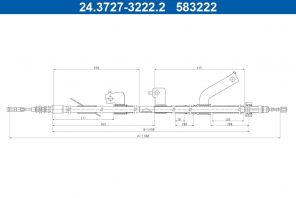 ATE 24.3727-3222.2 - Brzdové lano -