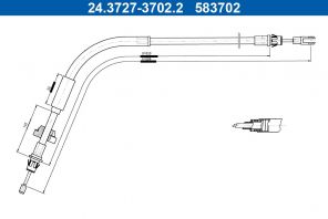 ATE 24.3727-3702.2 - Brzdové lano -