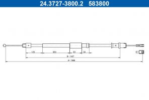 ATE 24.3727-3800.2 - Brzdové lano -