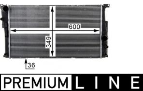 Mahle CR 1725 000P - Chladič vody -