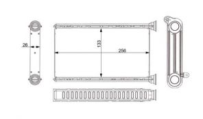 Mahle AH 377 000S - Výmenník tepla vnútorného kúrenia