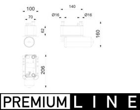 Mahle AC 1215 000P - Kondenzátor -