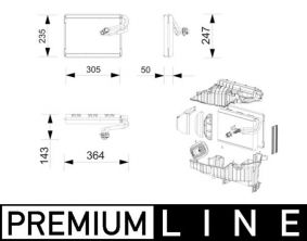 Mahle AE 269 000P - Výparník