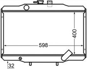 Mahle CR 141 000S - Chladič vody -