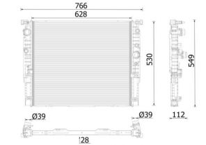 Mahle CR 2630 000P - Chladič vody -