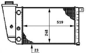 Mahle CR 617 000S - Chladič vody -