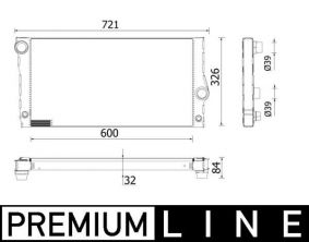 Mahle CR 956 000P - Chladič vody -
