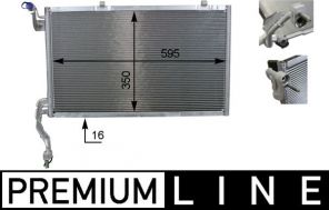 Mahle AC 10 000P - Kondenzátor -