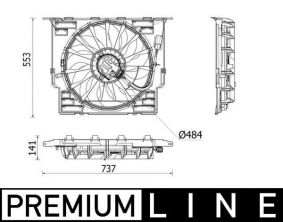 Mahle CFF 543 000P - Ventilátor motora -