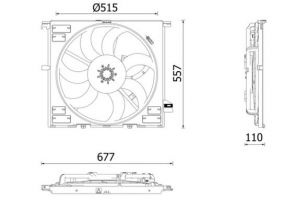 Mahle CFF 633 000P - Ventilátor motora -