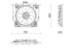 Mahle CFF 645 000P - Ventilátor motora -