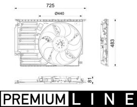 Mahle CFF 671 000P - Ventilátor motora -