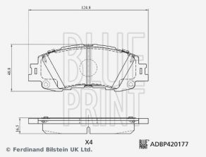 Blue Print ADBP420177 - Brzdové platničky -