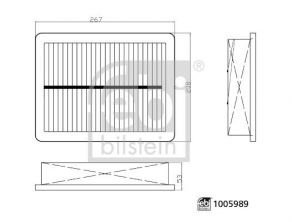 Febi 1005989 - Vzduchový filter -