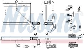Nissens 707289 - Výmenník tepla vnútorného kúrenia