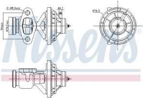 Nissens 98342 - Ventil AGR/EGR -