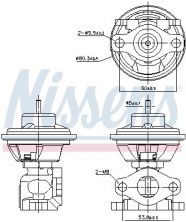 Nissens 98479 - Ventil AGR/EGR -