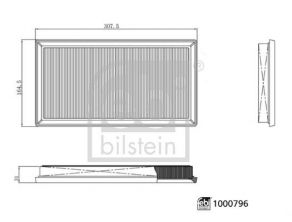 Febi 1000796 - Vzduchový filter