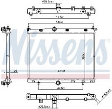 Nissens 607246 - Chladič vody -