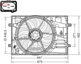 Denso DER32018 - Ventilátor motora -