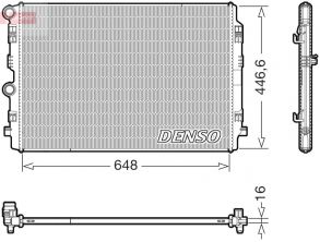 Denso DRM02050 - Chladič vody -