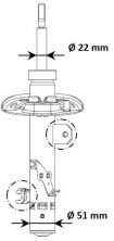 KYB 3348156 - Tlmič pruženia -