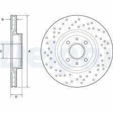 Delphi BG4943C - Brzdový kotúč -