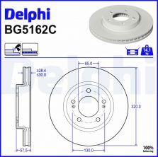 Delphi BG5162C - Brzdový kotúč -