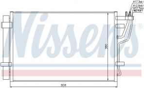 Nissens 94981 - Kondenzátor -