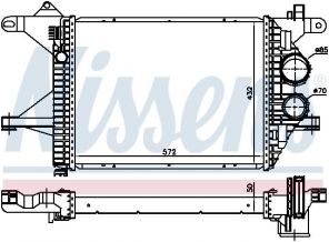 Nissens 96976 - Chladič plniaceho vzduchu -