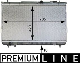 Mahle CR 1299 000P - Chladič vody -