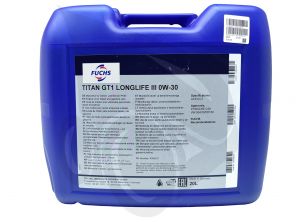 Fuchs Titan GT1 Longlife III 0W-30, 20L - Motorový olej - 20L