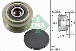 INA 535 0035 10 - Voľnobežka alternátora