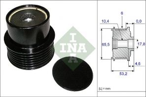 INA 535 0195 10 - Voľnobežka alternátora