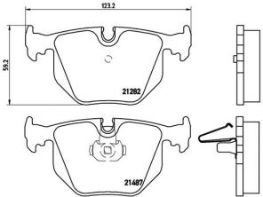 Brembo P 06 020 - Brzdové platničky -