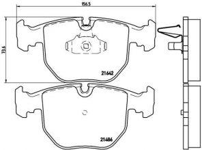 Brembo P 06 021 - Brzdové platničky -