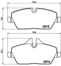 Brembo P 06 034 - Brzdové platničky -