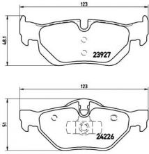 Brembo P 06 038 - Brzdové platničky -
