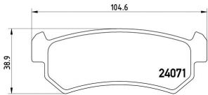 Brembo P 10 001 - Brzdové platničky -