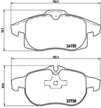 Brembo P 10 011 - Brzdové platničky -